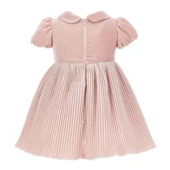 Pleated Velvet Dress