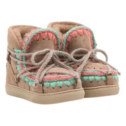 Ręcznie Robione Beżowe Dziecięce Buty Eskimo
