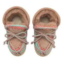 Ręcznie Robione Beżowe Dziecięce Buty Eskimo