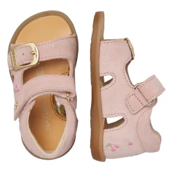 Revion Embr Suede Sandals