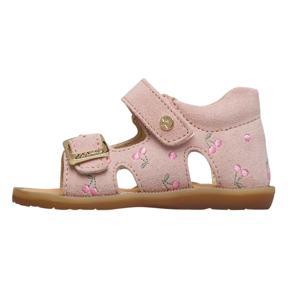 Revion Embr Suede Sandals