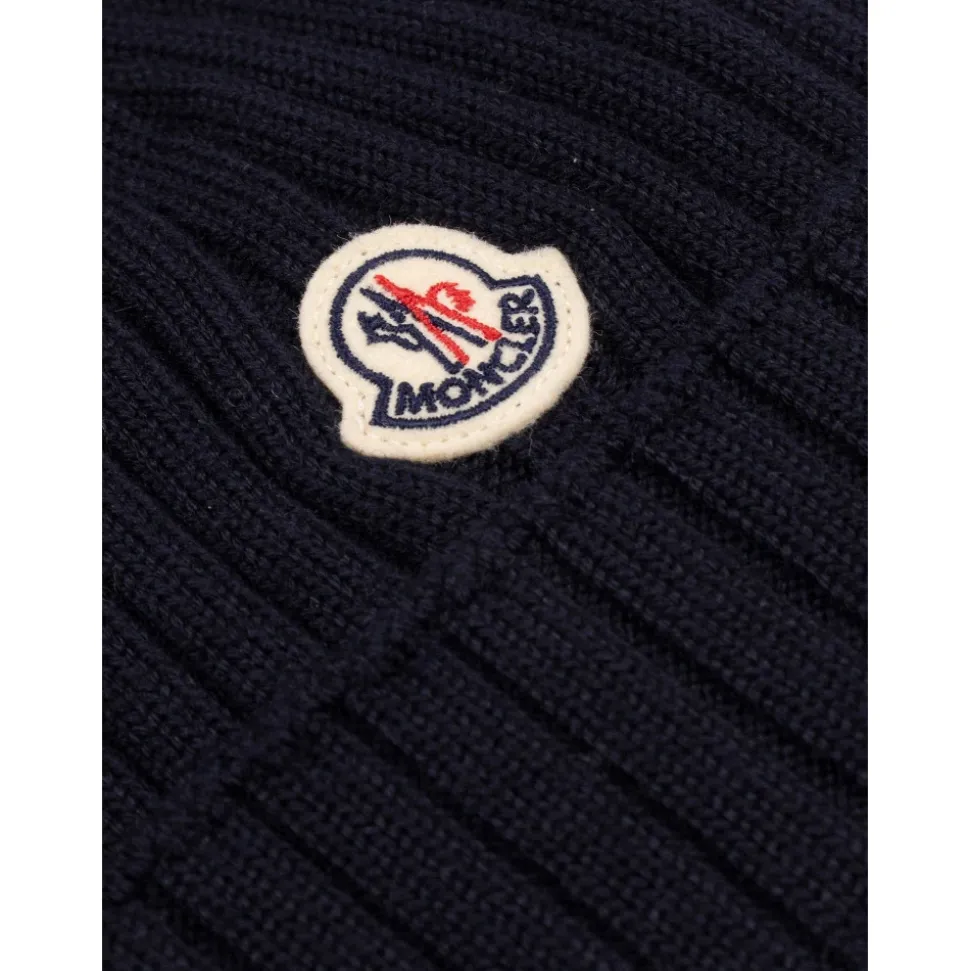 Ribbed Logo Beanie