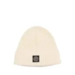 Ribbed Wool Cashmere Beanie