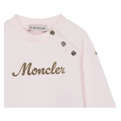 Różowy Sweter z Nadrukiem Logo