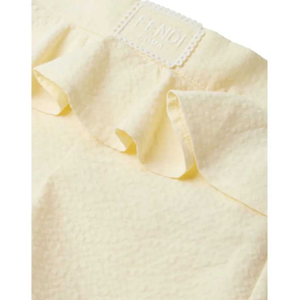 Ruffled Cotton Shorts