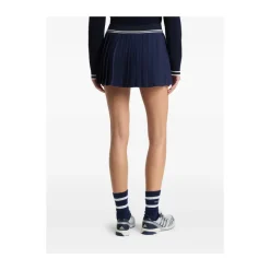 Serif Logo Pleated Skirt