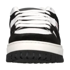 Skórzane sneakersy z zamszem