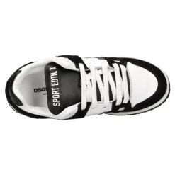 Skórzane sneakersy z zamszem