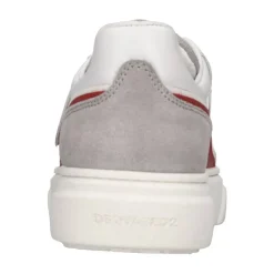 Skórzane sneakersy z zamszem