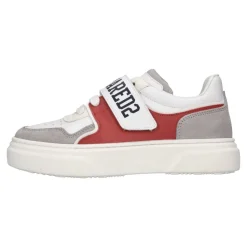 Skórzane sneakersy z zamszem