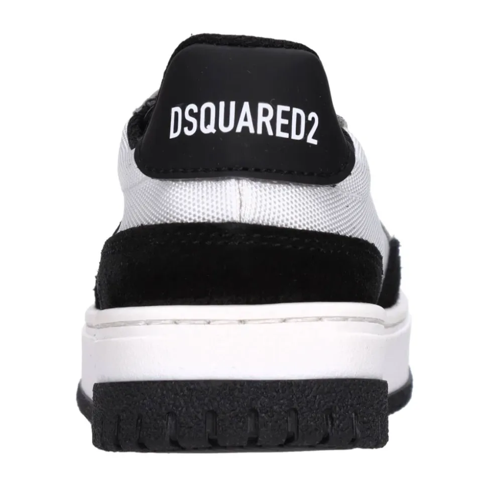 Sneakersy z zamszu i materiału