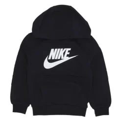 Sportswear Club Fleece Hoodie Czarno-Biały