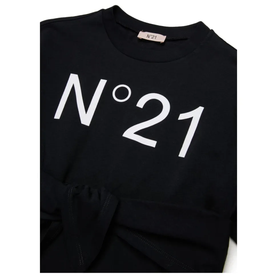 Sukienka mini z nadrukiem logo