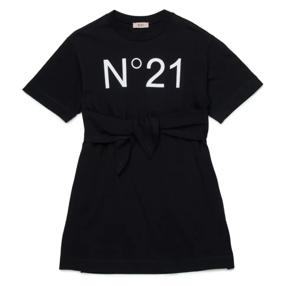 Sukienka mini z nadrukiem logo