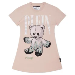 Sukienka T-shirtowa z Dżerseju Krótka Teddy Bear