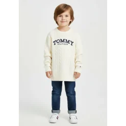 Sweter Crewneck z wytłoczonym logo
