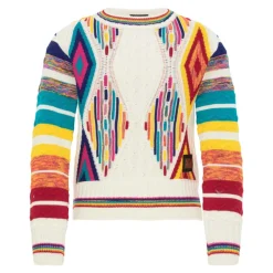 Sweter dzianinowy żakardowy