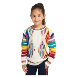 Sweter dzianinowy żakardowy
