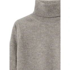 Sweter dzianinowy z wysokim dekoltem