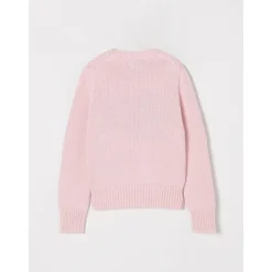 Sweter dziergany z motywem flagi amerykańskiej