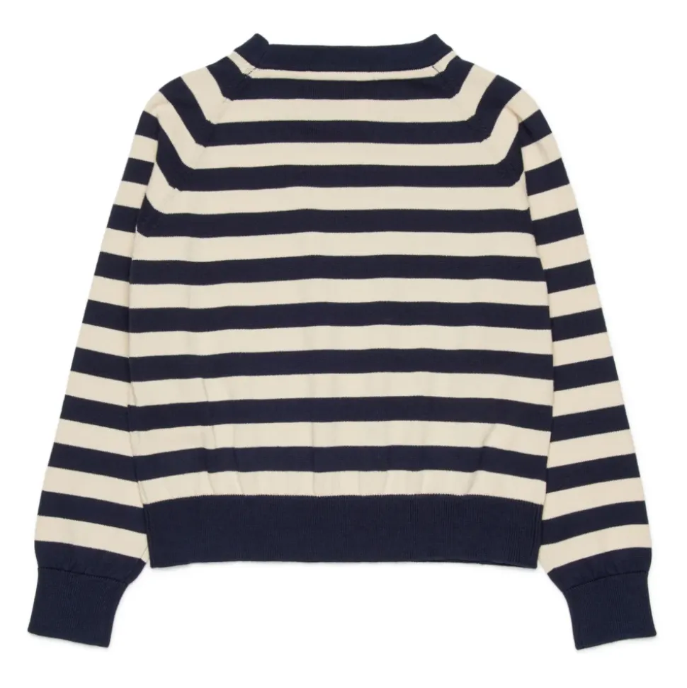 Sweter w paski żakardowe