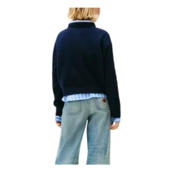 Sweter w Serca Żakardowe