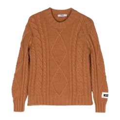Sweter z dzianiny kablowej