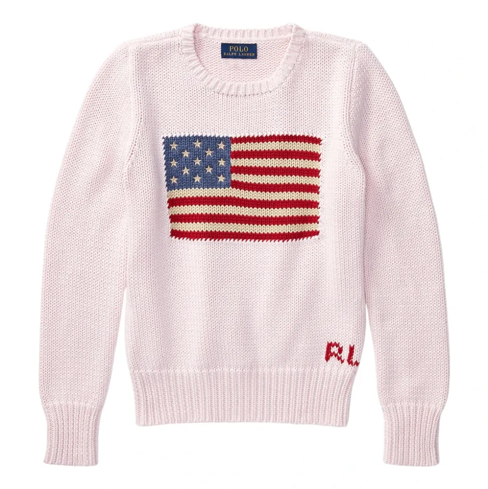Sweter z flagą z bawełny