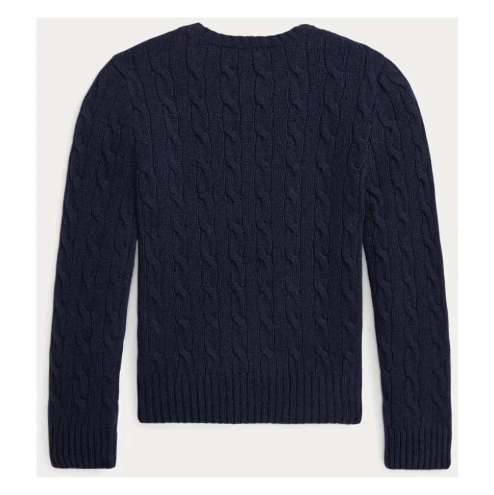 Sweter z haftowanym kucykiem