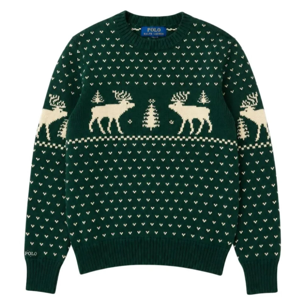 Sweter zimowy we wzory