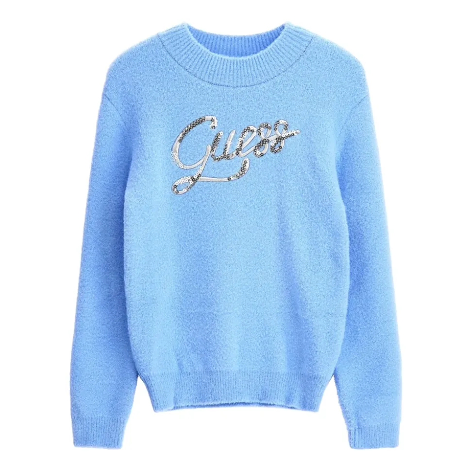 Sweter z Logo i Futrem