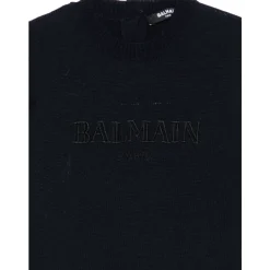 Sweter z Logo Ozdobiony Guzikami