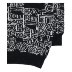 Sweter z Monogramem i Lamówkami