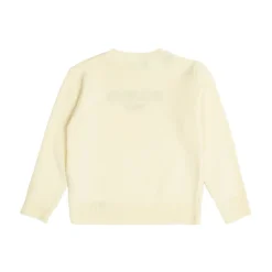 Sweter z okrągłym dekoltem i haftowanym logo
