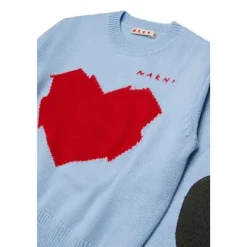 Sweter z okrągłym dekoltem i logo