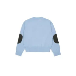 Sweter z okrągłym dekoltem i logo