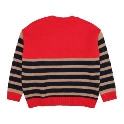 Sweter z okrągłym dekoltem i logo