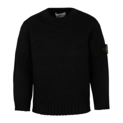 Sweter z Prążkowanym Dekoltem