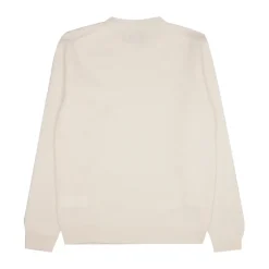 Sweter z Prążkowanym Dekoltem