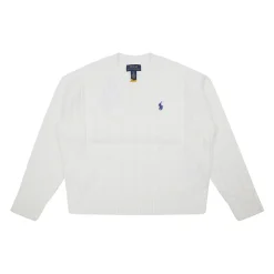 Sweter z warkoczowym splotem