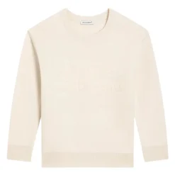 Sweter z Wełny Virgin z Logo
