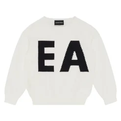 Sweter z Wielkim Logo Intarsia