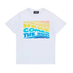 Tęczowe Logo T-shirt Dzieci