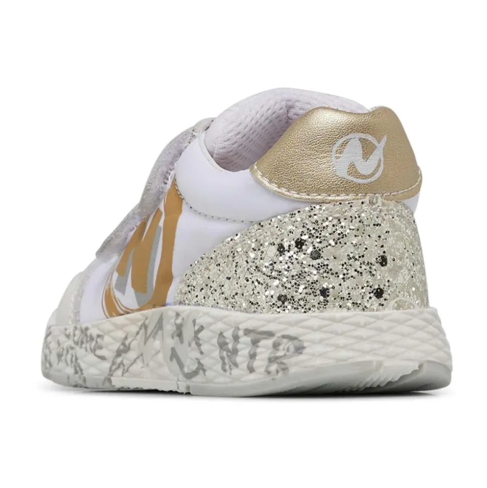 Technical fabric, leather and glitter sneakers JESKO 2 VL.