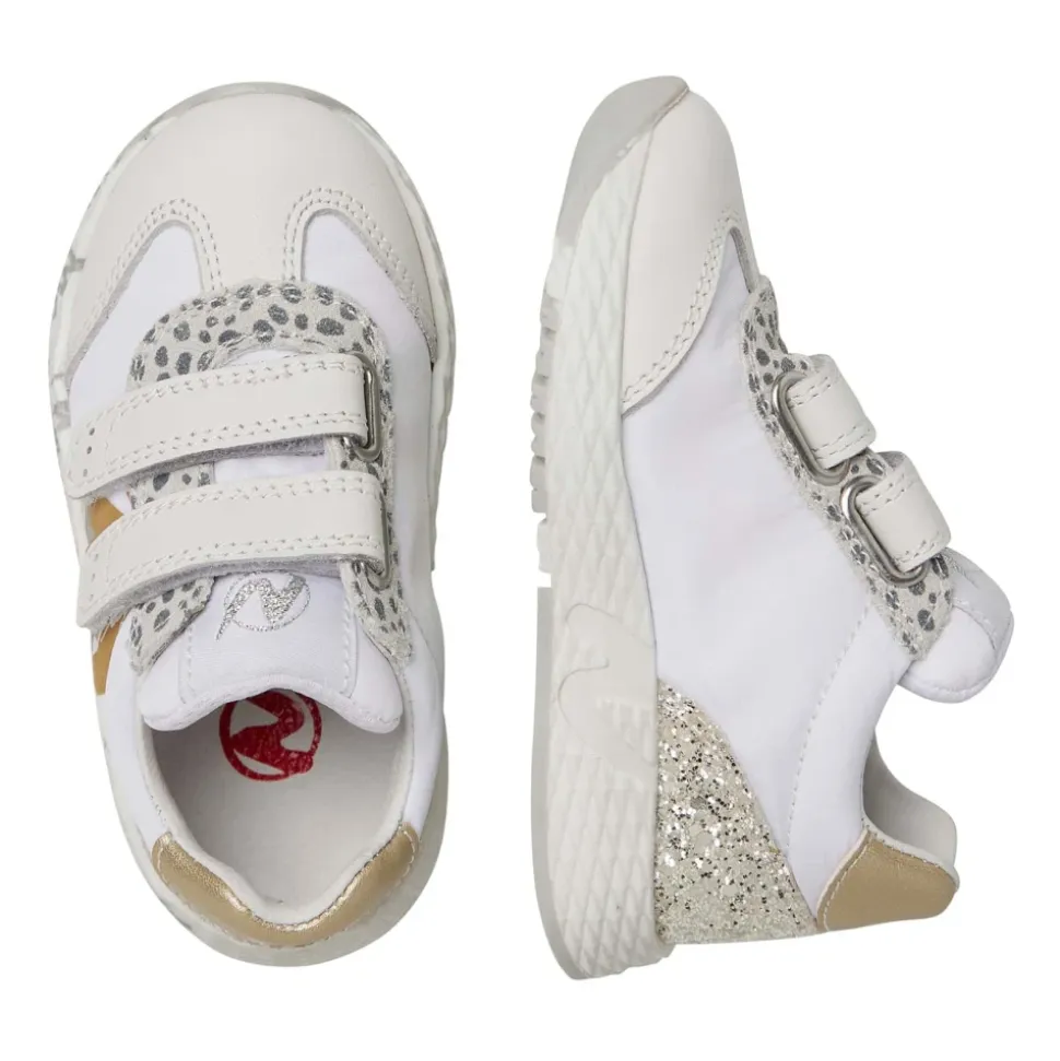 Technical fabric, leather and glitter sneakers JESKO 2 VL.
