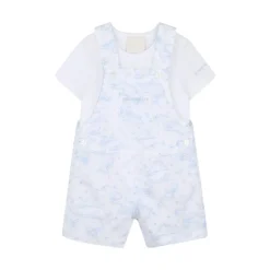 Toile de Jouy Dungaree Set