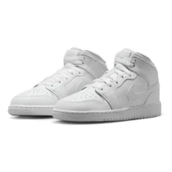 Total White Mid Top Sneakers