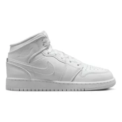 Total White Mid Top Sneakers