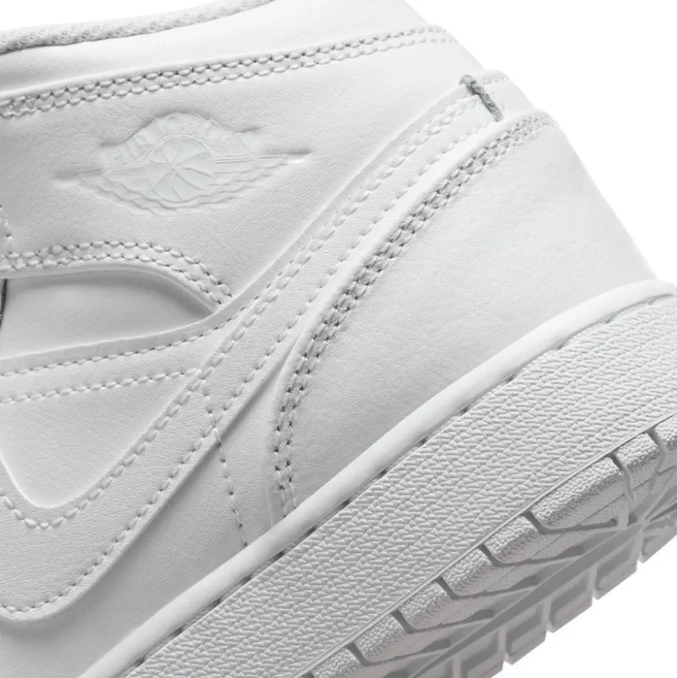 Total White Mid Top Sneakers