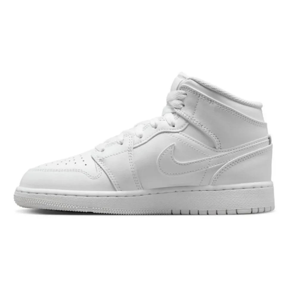 Total White Mid Top Sneakers